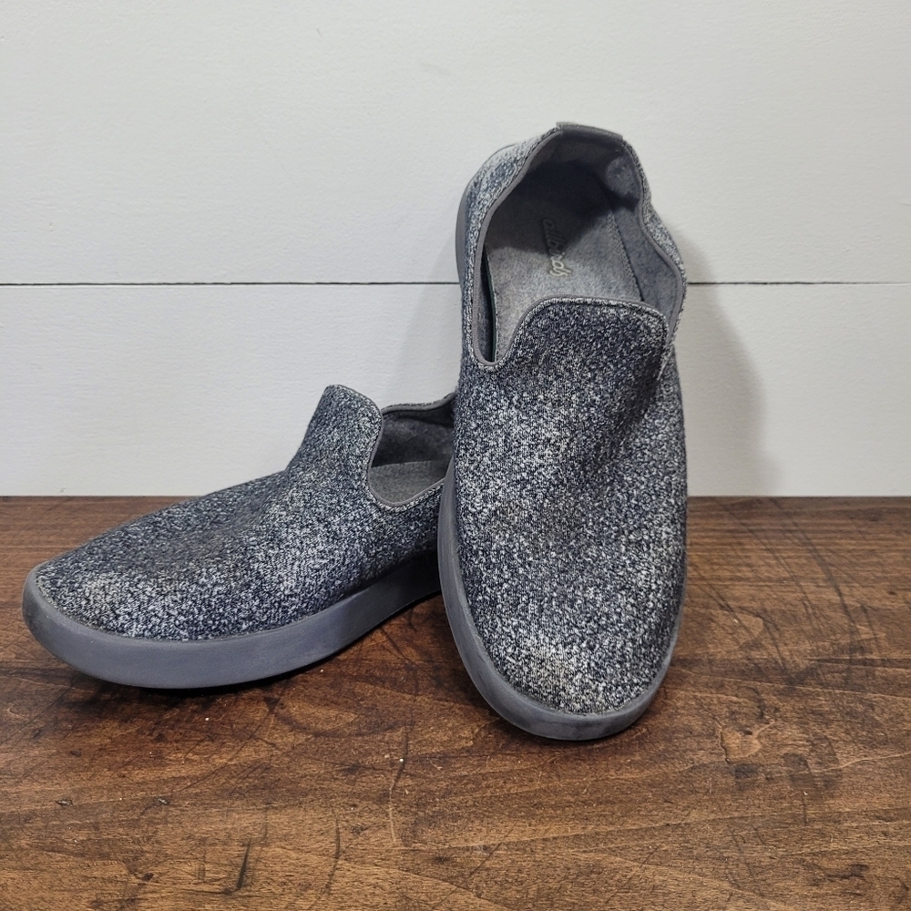 allbirds Grey/Black Wool Loungers Slip-on Slippers Women's sz 9